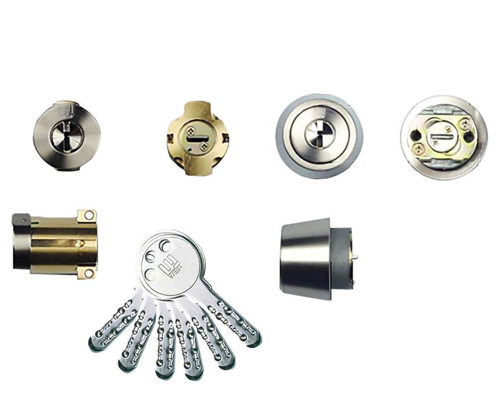 Amazon.co.jp: WEST 916リプレイスシリンダー MIWA PA+LSP交換用 2個